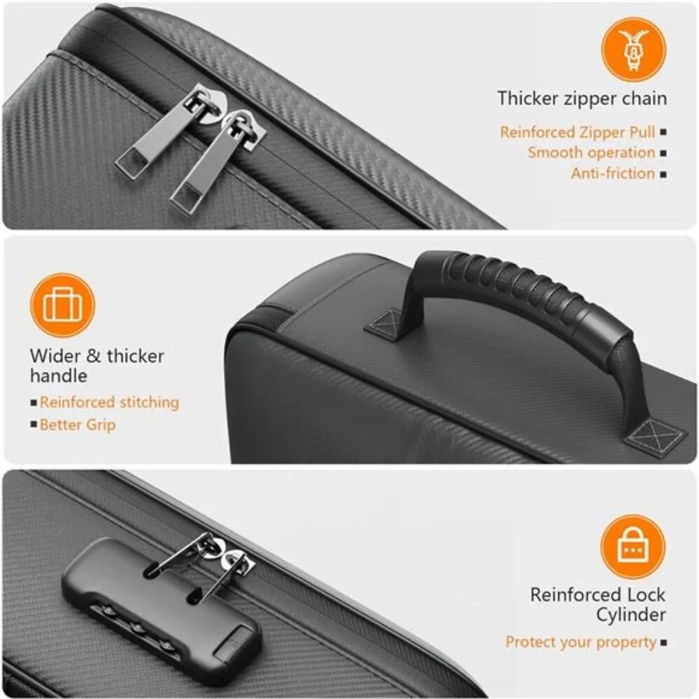 5200°F Fireproof Document Organizer with Lock Fireproof & Waterproof